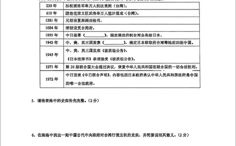 黄浦二模历史试卷_0122026上海中考一模二模真题试卷_2026上海二模更新中1_黄浦
