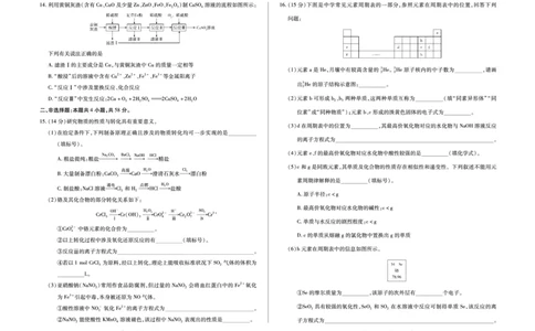 安徽省合肥六中等学校2025级高一上学期2月期末考试化学_2026年02月高一试卷_260214安徽省合肥六中等学校2025级高一上学期2月期末考试（全科）