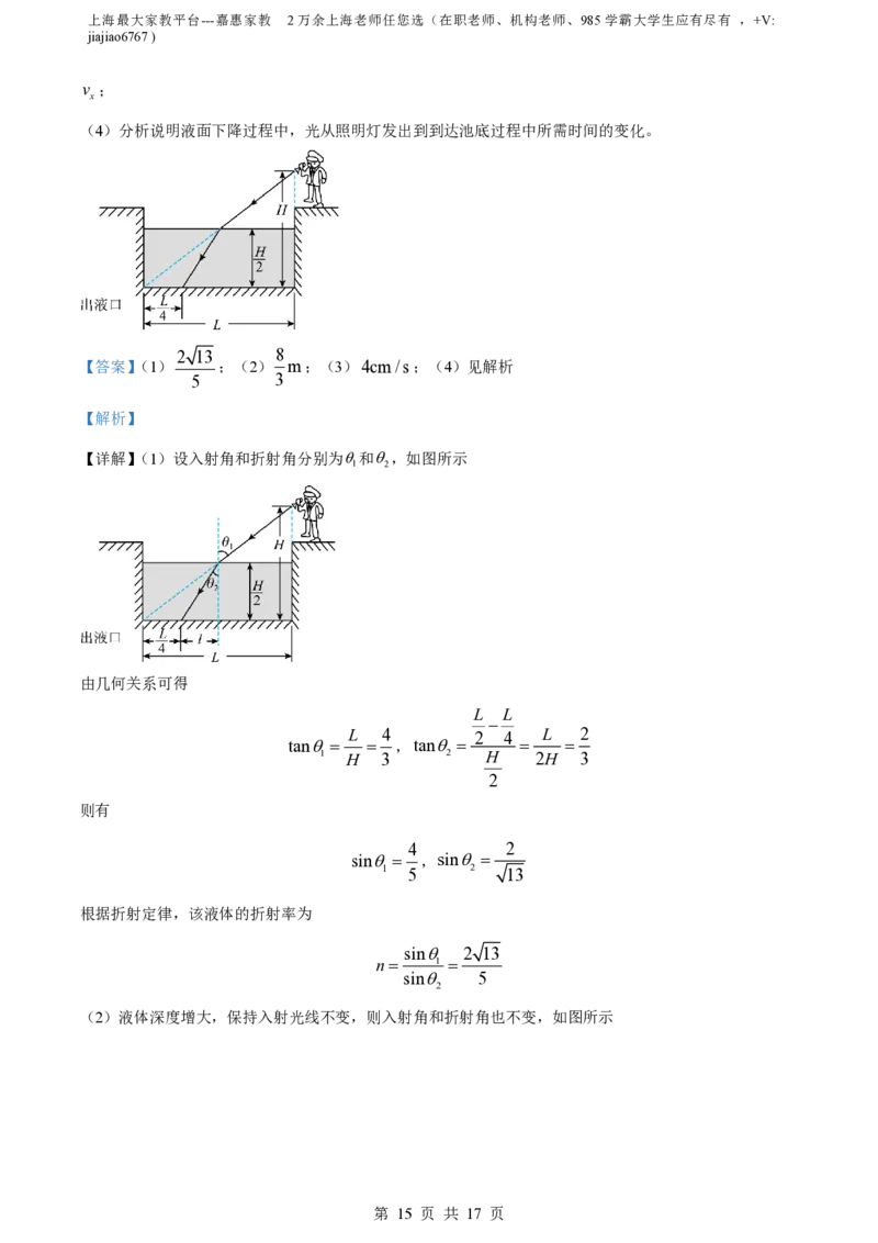 精品解析：上海市华东师范大学第二附属中学2022-2023学年高二下学期期中物理试题（解析版）_0122026上海中考一模二模真题试卷_2026年上海一模_上海1500初中高中试卷_高中_高二_下学期