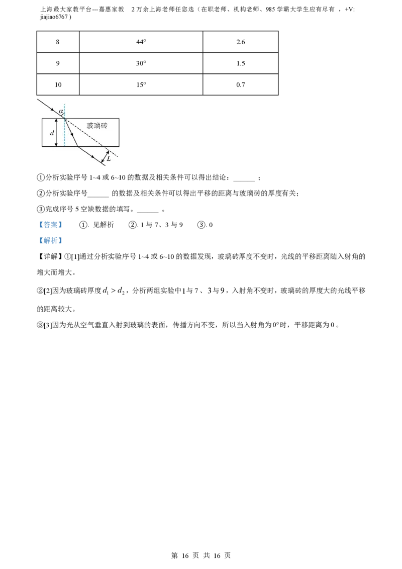 精品解析：上海市浦东新区2023-2024学年八年级上学期期中考试物理试题（解析版）_0122026上海中考一模二模真题试卷_2026年上海一模_上海1500初中高中试卷_初中_八年级_上学期_2：期中