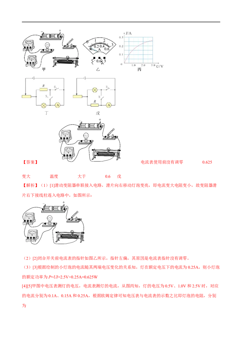 专题07电功率之多种方法测电功率（解析版）_8、物理总复习_8.中考物理总复习_2023年中考复习资料_二轮复习_备战2023年中考物理二轮四大模块针对集训（全国通用）_模块四电学