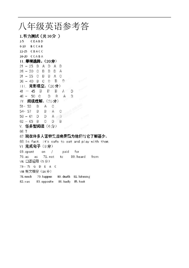 八年级下学期半期考试英语试题_人教版英语八年级下册_2026春人教版英语八年级下册资料_人教八下（旧版）_07.英语8下-试题_期中试卷_人教版八年级下册英语期中测试_05（含听力，附答案）