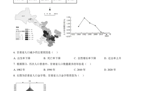 精品解析：上海市奉贤区致远高级中学2022-2023学年高一下学期期中地理试题（原卷版）_0122026上海中考一模二模真题试卷_2026年上海一模_上海1500初中高中试卷_高中_高一_下学期_2：期中