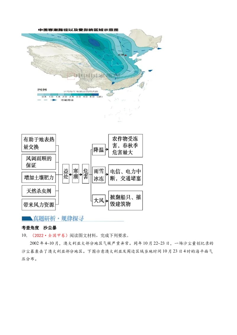 专题07自然灾害（讲义）（原卷版）_新高考复习资料_2024年新高考复习资料_二轮复习资料_2024年高考地理二轮复习讲练测（新教材新高考）_配套讲义