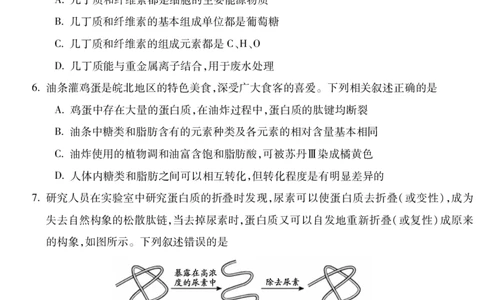 安徽省蚌埠市2025&mdash;2026学年度第一学期期末学业水平监测生物_2026年02月高一试卷_260209安徽省蚌埠市2025&mdash;2026学年度高一第一学期期末学业水平监测（全）
