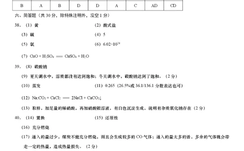 普陀化学参考答案_0122026上海中考一模二模真题试卷_2025-2012年_5.上海中考化学一模二模（12-24）_二模_2023年上海市中考化学二模试卷（15份）_2023年上海市普陀区中考二模化学试题