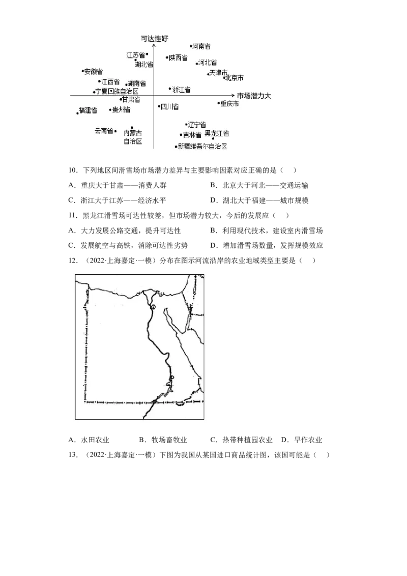 专题17区域与区域发展(答案版)_新高考复习资料_2022年新高考复习资料_2022年高考地理全二轮复习高频考点热点专项突破训练_专题17区域与区域发展综合训练（原卷版+解析版）