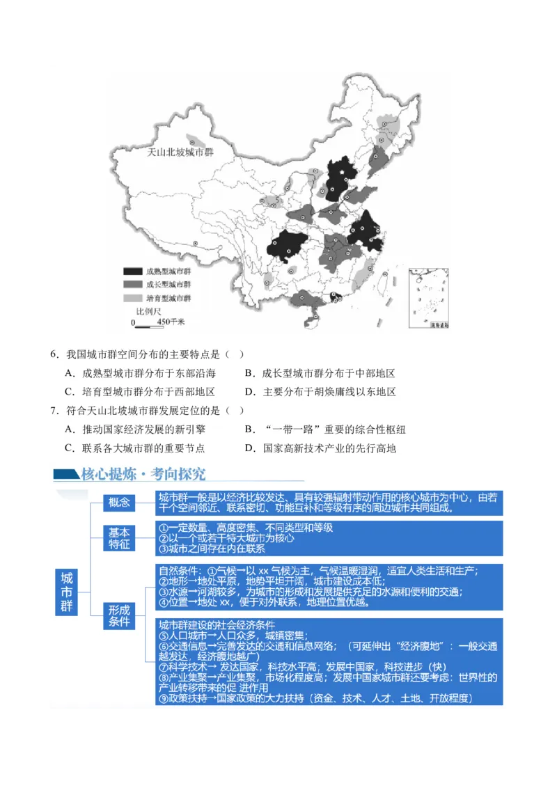 专题08微专题人口问题、传统文化和民居、城市群（讲义）（原卷版）_新高考复习资料_2024年新高考复习资料_二轮复习资料_2024年高考地理二轮复习讲练测（新教材新高考）_配套讲义