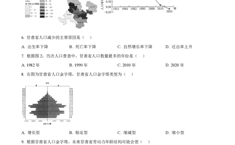 精品解析：上海市奉贤区致远高级中学2022-2023学年高一下学期期中地理试题（解析版）_0122026上海中考一模二模真题试卷_2026年上海一模_上海1500初中高中试卷_高中_高一_下学期_2：期中