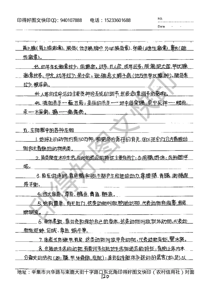 中考状元笔记生物_初中资料