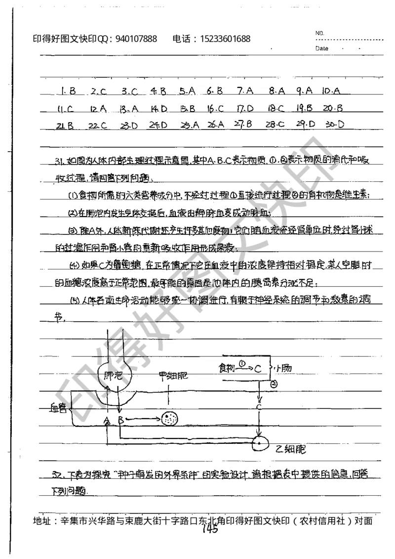 中考状元笔记生物_初中资料
