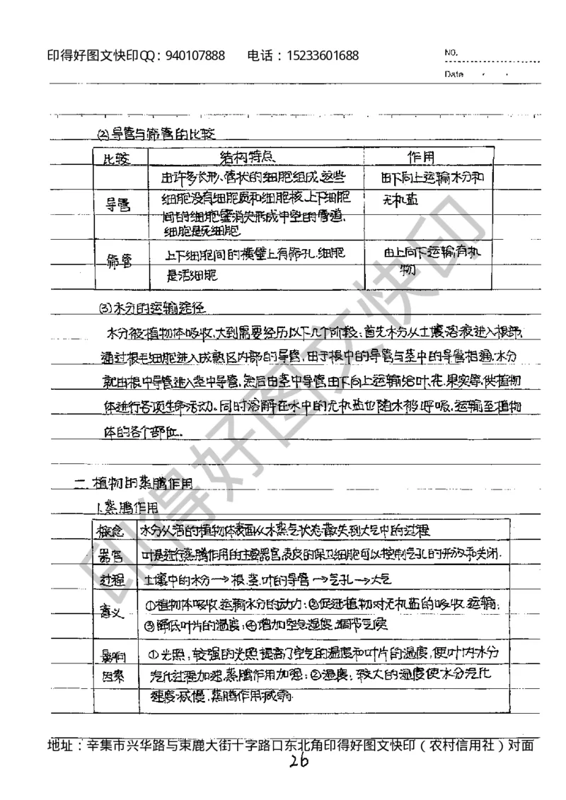 中考状元笔记生物_初中资料