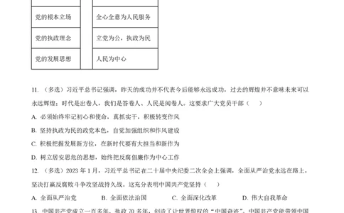 精品解析：上海奉贤区致远高级中学2022-2023学年高一下学期期中教学评估政治试题（解析版）_0122026上海中考一模二模真题试卷_2026年上海一模_上海1500初中高中试卷_高中_高一_下学期