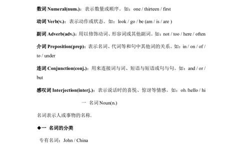 中考英语语法专项复习：词类_最新人教版英语八年级上册_老版（含有参考价值）_09.班主任+教师常用工作资料包易提分旗舰店_中考指导