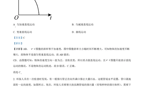 精品解析：上海市复旦大学附属中学2022-2023学年高一下学期期中物理试题（解析版）_0122026上海中考一模二模真题试卷_2026年上海一模_上海1500初中高中试卷_高中_高一_下学期_2：期中