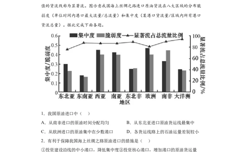 专题22资源安全与国家安全(答案版)_新高考复习资料_2022年新高考复习资料_2022年高考地理全二轮复习高频考点热点专项突破训练_专题22资源安全与国家安全综合训练（原卷版+解析版）