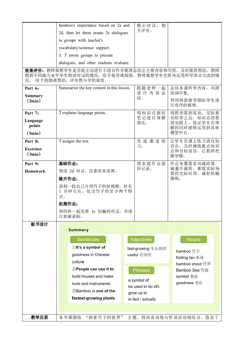 Unit4课时2SectionA（Pronunciation&2a-2e）（教学设计）_最新人教版英语八年级上册_新版_初中英语8上新更新第一套可选择_01.U4-U5.英语8上-教案+PPT课件+导学案+分层作业第1套_Unit4