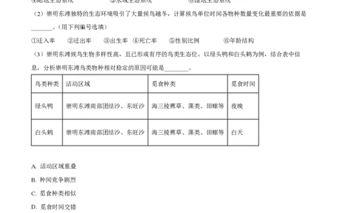精品解析：上海市交通大学附中2022-2023学年高二下学期期中生物试题（等级班）（解析版）_0122026上海中考一模二模真题试卷_2026年上海一模_上海1500初中高中试卷_高中_高一_下学期
