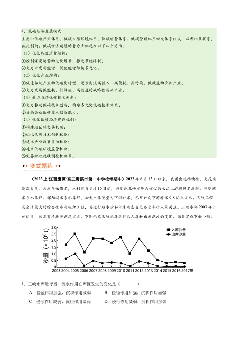 专题11区域生态环境问题与环境安全易错突破（4大易错）-备战2024年高考地理考试易错题（全国通用）（原卷版）_新高考复习资料_2024年新高考复习资料_专项复习资料