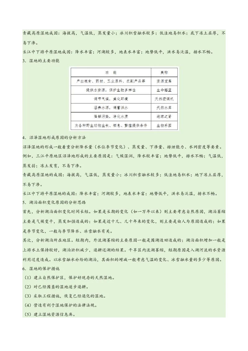 专题11区域生态环境问题与环境安全易错突破（4大易错）-备战2024年高考地理考试易错题（全国通用）（原卷版）_新高考复习资料_2024年新高考复习资料_专项复习资料