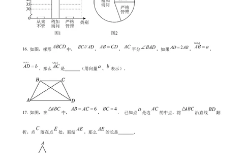 精品解析：2024年上海市徐汇区中考二模数学试题（原卷版）_0122026上海中考一模二模真题试卷_2025-2012年_2.上海中考数学一模二模（12-24）_二模