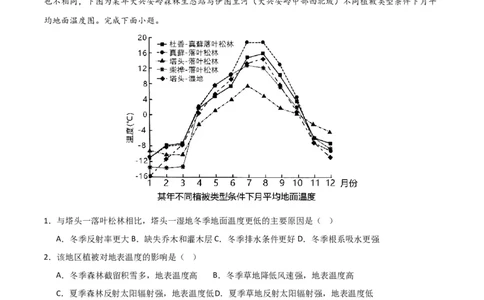 专题03大气运动易错突破（原卷版）_新高考复习资料_2024年新高考复习资料_专项复习资料_备战2024年高考地理考试易错题（新高考专用）