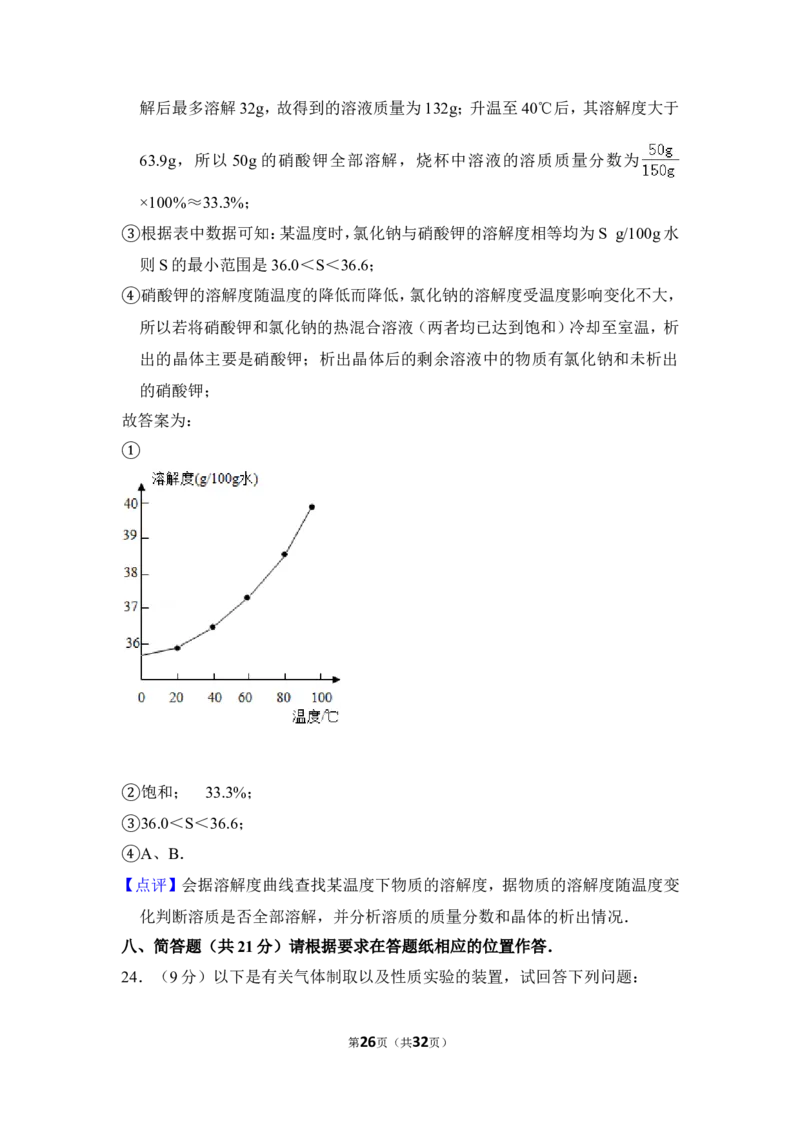 （赠送）2016年上海市虹口区中考化学三模试卷_0122026上海中考一模二模真题试卷_2025-2012年_5.上海中考化学一模二模（12-24）_一模_2016年上海市中考化学一模试卷（15份）
