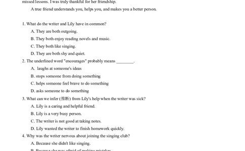 Unit3课时4SectionB（1a-1e）&Readingplus（分层作业）（原卷版）_最新人教版英语八年级上册_新版_初中英语8上新更新第一套可选择_06.英语8上-试题_课时分层作业