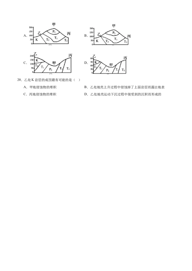 专题01等高线提分突破（5大易错）-备战2024年高考地理考试易错题（全国通用）（原卷版）_新高考复习资料_2024年新高考复习资料_专项复习资料