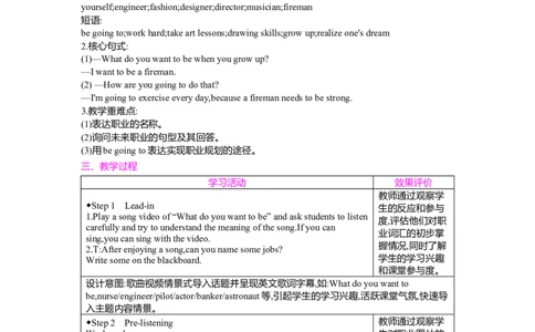 Unit6PlanforYourself第1课时SectionA(1a-Pronunciation)教案人教版（2024）八年级上册_最新人教版英语八年级上册_新版_初中英语8上新更新第二套可选择_04教案（齐全）_中文版（齐全）