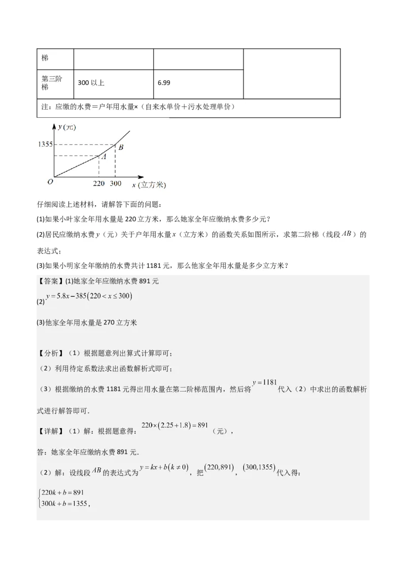 专题08解答题第22题(统计、方程、一次函数、解直角三角形应用)（16区）（解析版）_0122026上海中考一模二模真题试卷_2025-2012年_2.上海中考数学一模二模（12-24）_二模