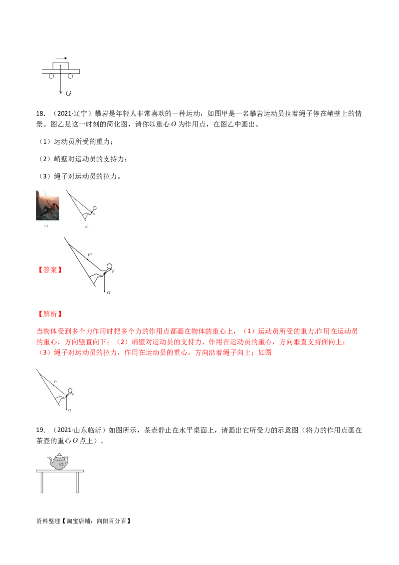 专题07力-（2022-2020）三年中考物理试题分项汇编（全国通用）（解析版）_8、物理总复习_8.中考物理总复习_2023年中考复习资料_专项复习_解析版