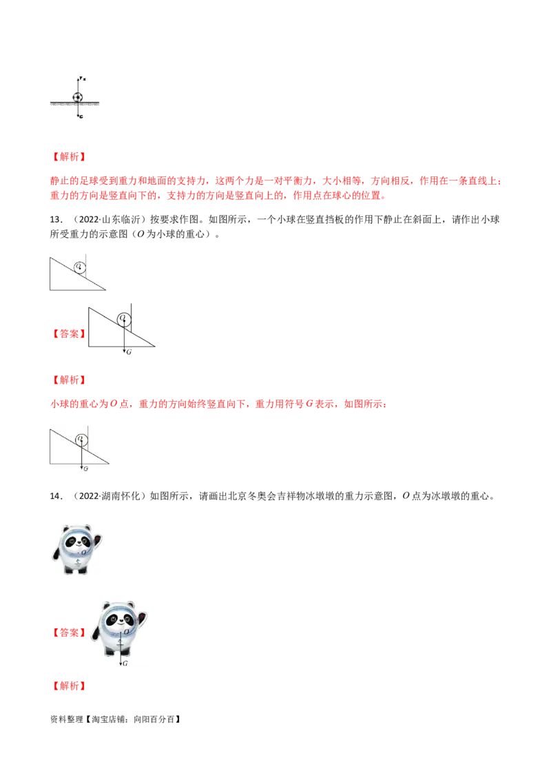 专题07力-（2022-2020）三年中考物理试题分项汇编（全国通用）（解析版）_8、物理总复习_8.中考物理总复习_2023年中考复习资料_专项复习_解析版