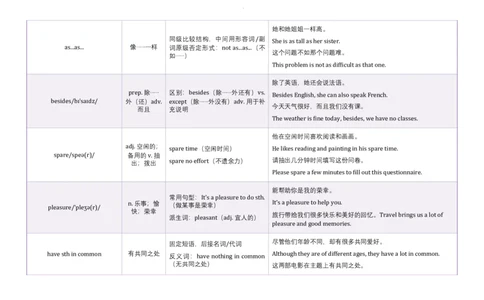 Unit3SameorDifferent语境学单词2025-2026学年人教版（2024）八年级英语上册_最新人教版英语八年级上册_新版_初中英语8上新更新第三套可选择_19语境学单词