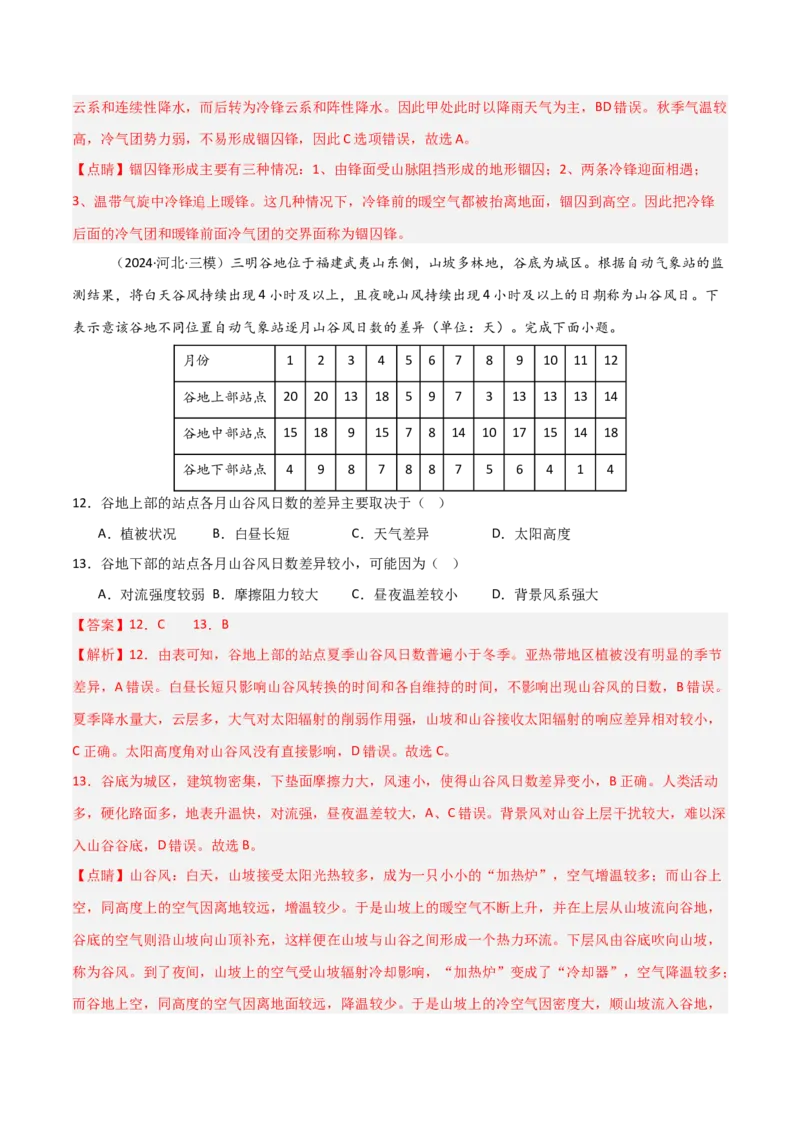 单元突破卷05地球上的大气-2025年高考地理一轮复习考点通关卷（新高考通用）（解析版）_新高考复习资料_2025年新高考资料_2025年高考地理一轮复习考点通关卷（新高考通用）