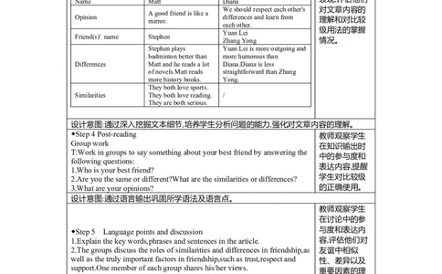 Unit3SameorDifferentSectionB(1a-1e)教案人教版（2024）八年级上册_最新人教版英语八年级上册_新版_初中英语8上新更新第二套可选择_04教案（齐全）_中文版（齐全）