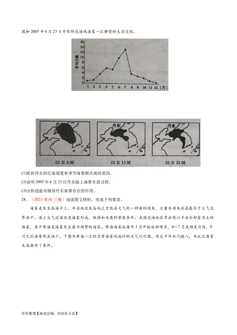 专题04冷热不均引起大气运动-口袋书2024年高考地理一轮复习知识清单_新高考复习资料_2024年新高考复习资料_一轮复习资料_完口袋书2024年高考地理一轮复习知识清单