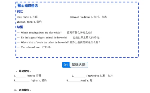 Unit4课时1SectionA（1a-1d）（分层作业）（原卷版）_最新人教版英语八年级上册_新版_初中英语8上新更新第二套可选择_02课件+配套练习_Unit4课时1SectionA（1a-1d）（分层作业）