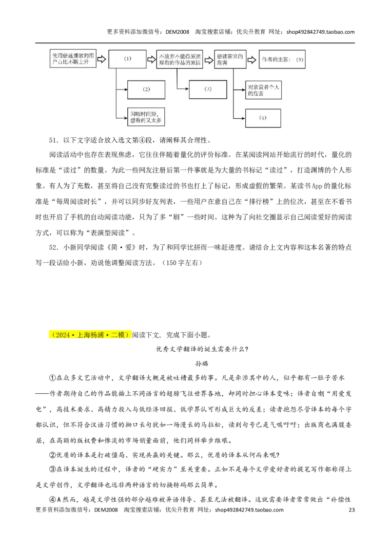 专题04实用类文本阅读（两类文体）70题-两年（2023-2024）中考二模试题汇编（上海专用）（原卷版）_0122026上海中考一模二模真题试卷_2025-2012年_1.上海中考语文一模二模（14-24）_二模