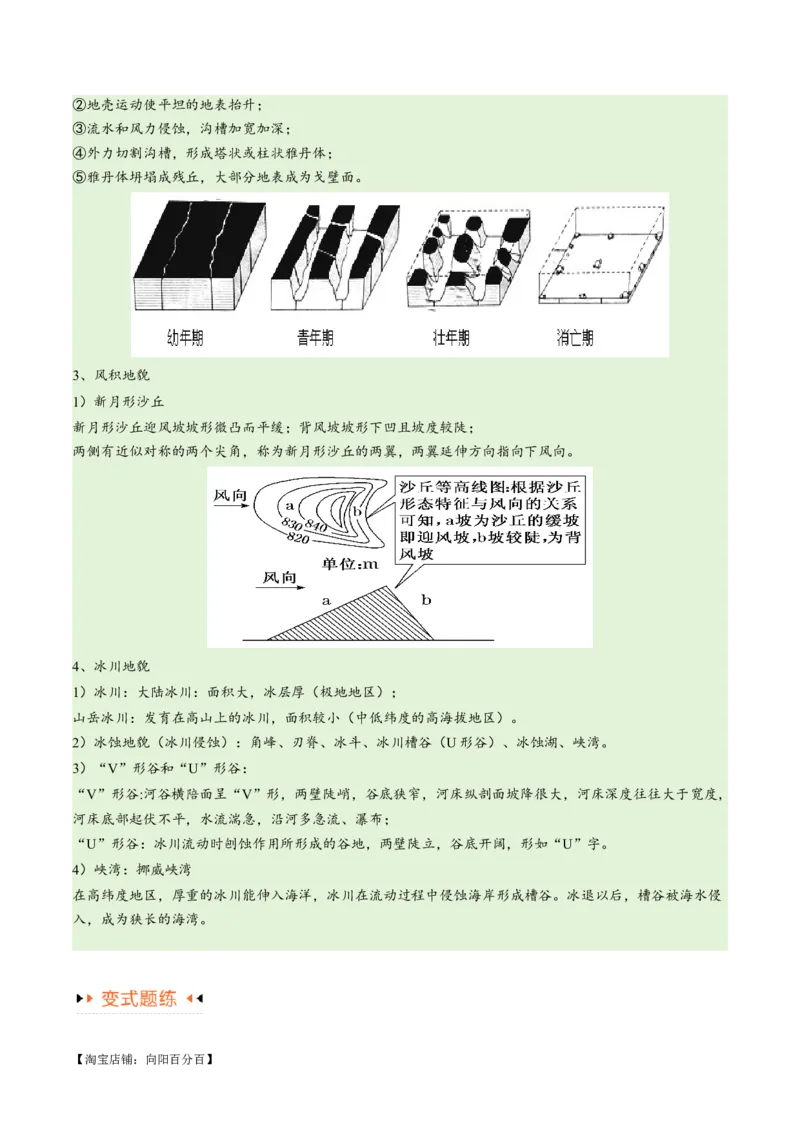 专题05地质地貌易错突破（4大易错）-备战2024年高考地理考试易错题（全国通用）（解析版）_新高考复习资料_2024年新高考复习资料_专项复习资料_教师版（含答案解析）