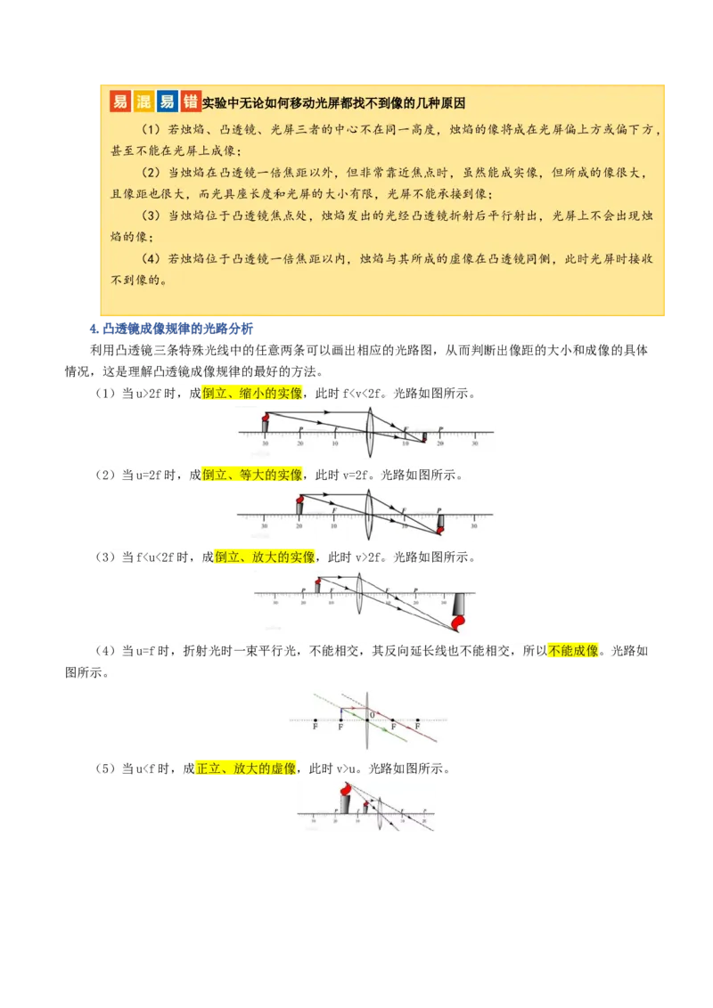 专题03透镜及其应用（讲义）（原卷版）_8、物理总复习_8.中考物理总复习_2024年中考复习资料_一轮复习资料_完2024年中考物理一轮复习课件+讲义+练习（全国通用）