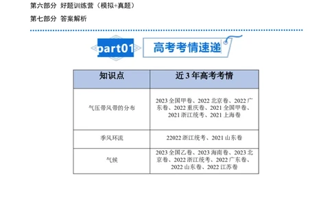 专题05大气环流与气候-口袋书2024年高考地理一轮复习知识清单_新高考复习资料_2024年新高考复习资料_一轮复习资料_完口袋书2024年高考地理一轮复习知识清单