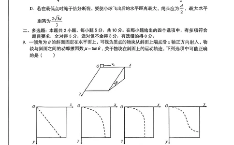 安徽省合肥市肥西县宏图中学2024&mdash;2025学年高一下学期期中物理试题_2025年05月试卷_0501安徽省A10联盟2024-2025学年高一下学期4月期中考试