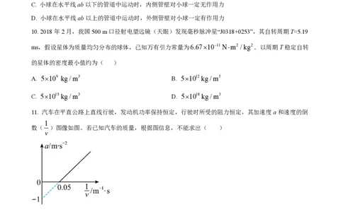 精品解析：上海市上海中学2022-2023学年高一下学期期中物理试题（原卷版）_0122026上海中考一模二模真题试卷_2026年上海一模_上海1500初中高中试卷_高中_高一_下学期_2：期中