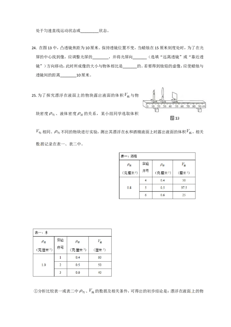 上海市黄浦区2017届九年级4月质量调研（二模）物理试题及答案（word解析版）_0122026上海中考一模二模真题试卷_2025-2012年_4.上海中考物理一模二模（14-24）_二模