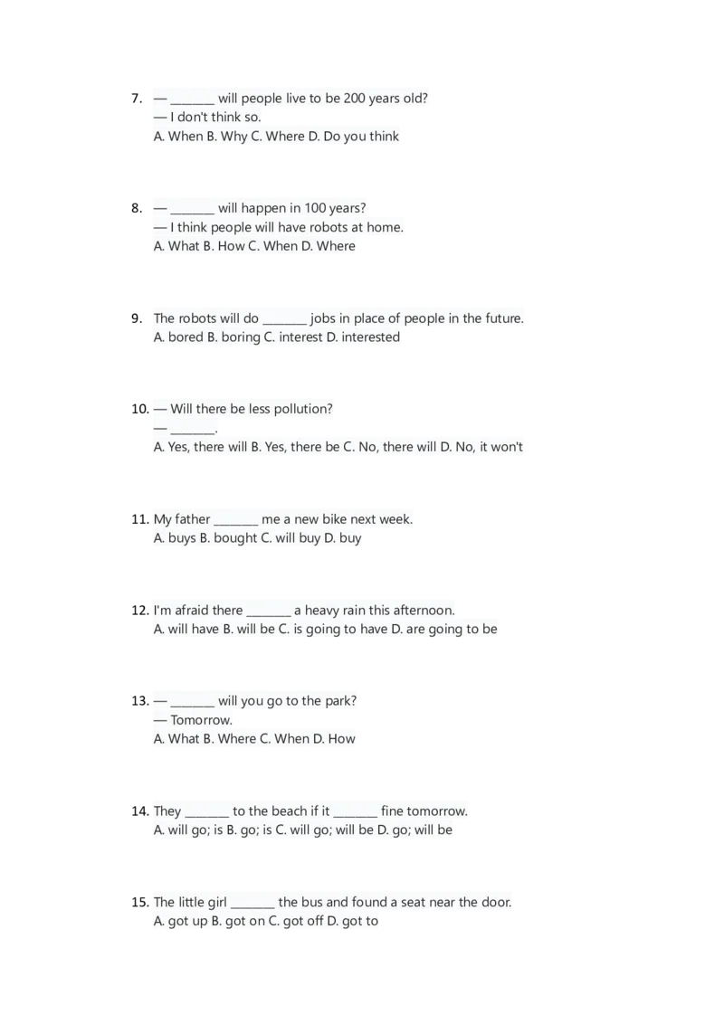 人教版八上英语Unit7讲义（学生版）_最新人教版英语八年级上册_新版_初中英语8上新更新第三套可选择_03讲义_讲义赠送参考