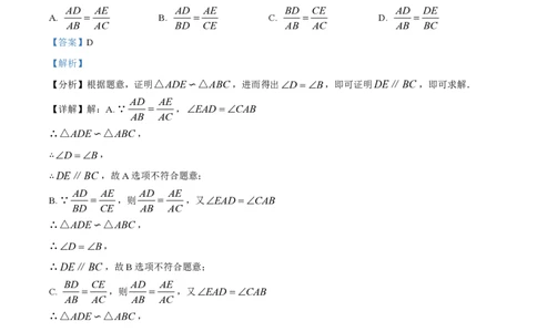 精品解析：上海市延安初级中学2023-2024学年九年级上学期月考数学试题（解析版）_0122026上海中考一模二模真题试卷_2026年上海一模_上海1500初中高中试卷_初中_九年级_上学期_1：月考