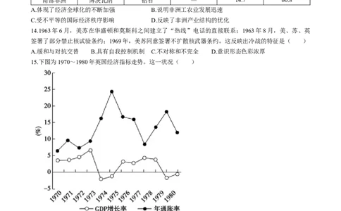 山东省德州市2023-2024学年高一下学期期末考试历史试题_2024年08月试卷_0806山东省德州市2023-2024学年高一下学期期末考试