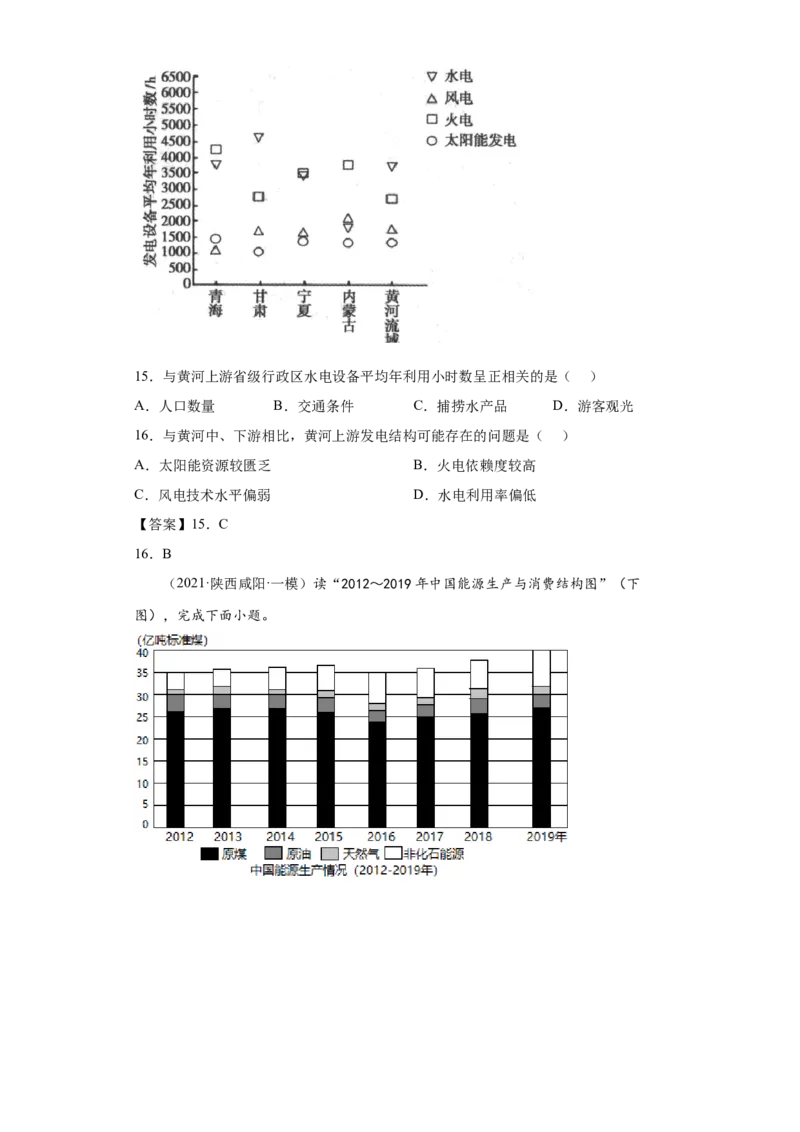 专题21自然环境与人类社会(答案版)_新高考复习资料_2022年新高考复习资料_2022年高考地理全二轮复习高频考点热点专项突破训练_专题21自然环境与人类社会综合训练（原卷版+答案版）