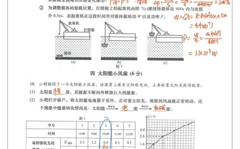 杨浦二模物理答案（手写参考版）_0122026上海中考一模二模真题试卷_2026上海二模更新中1_杨浦